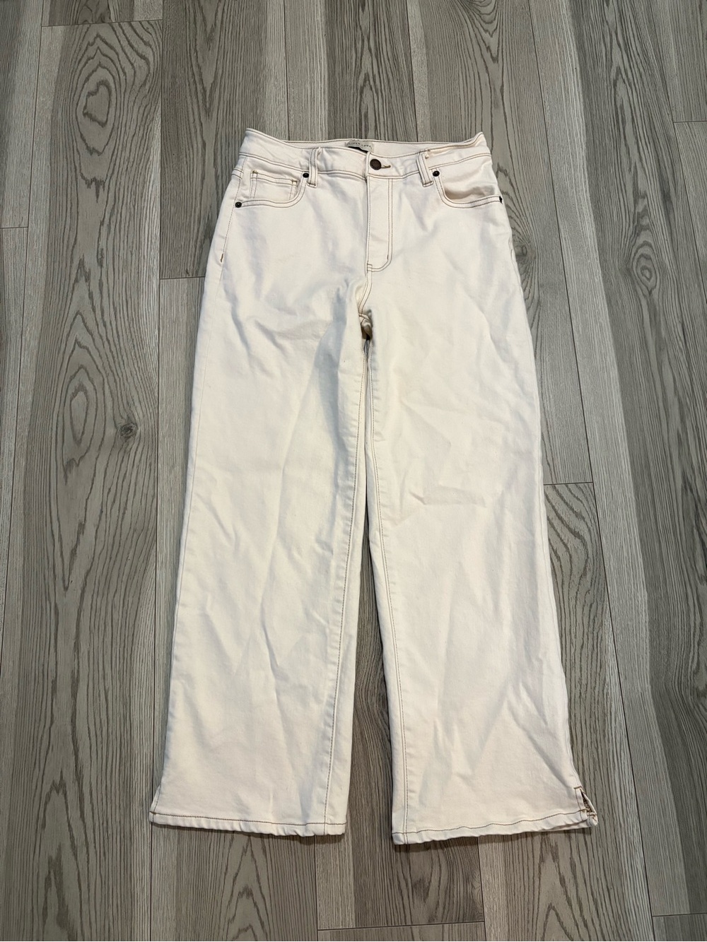 Oliver Logan Straight Leg Off White Jeans Size 28